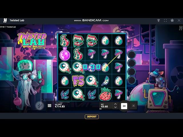 Twisted Lab - Review - Hcksaw Gaming - Dama NV Casino