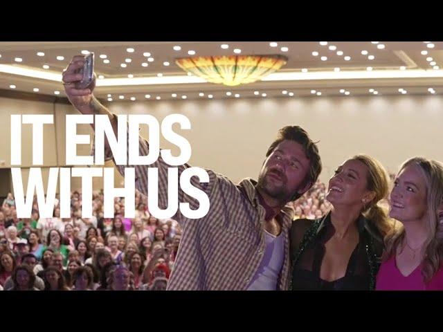 Blake Lively IT ENDS WITH US movie talk with Brandon Sklenar, Colleen Hoover - June 14, 2024 4K