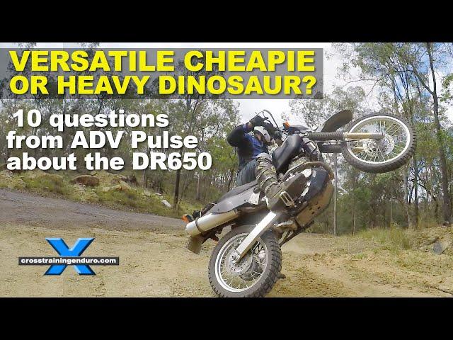 DR650 versatile cheapie or heavy dinosaur? 10 questions from ADV Pulse!︱Cross Training Adventure