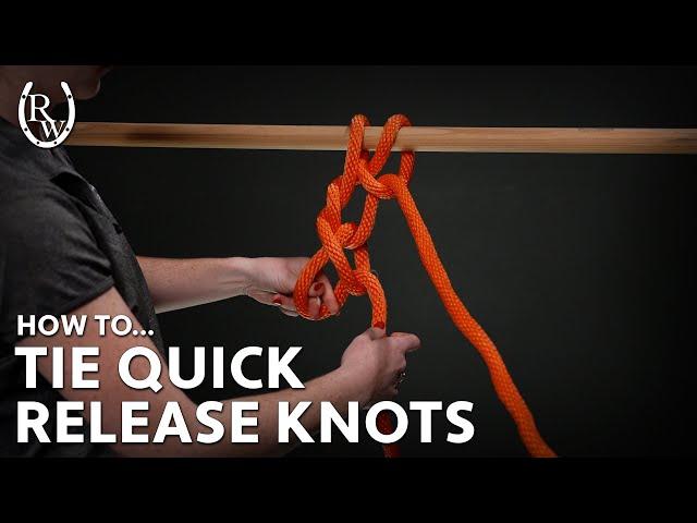 How to Tie Quick Release Knots for Horses