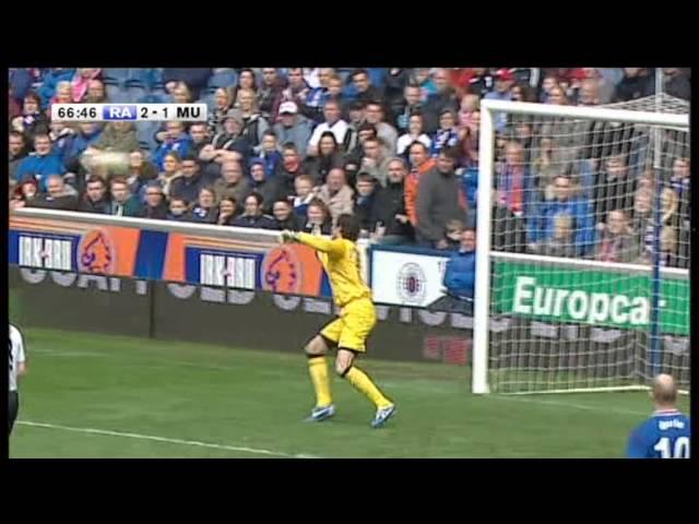 Ally McCoist 1st Goal (Sort Of) - Rangers Legends Vs Man Utd Legends - 6th May 2013