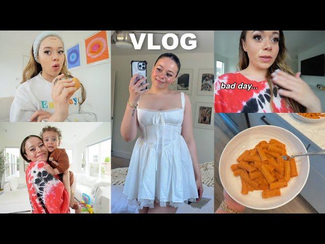 VLOG: bad day, traveling with a toddler, vodka pasta, mom guilt + more!