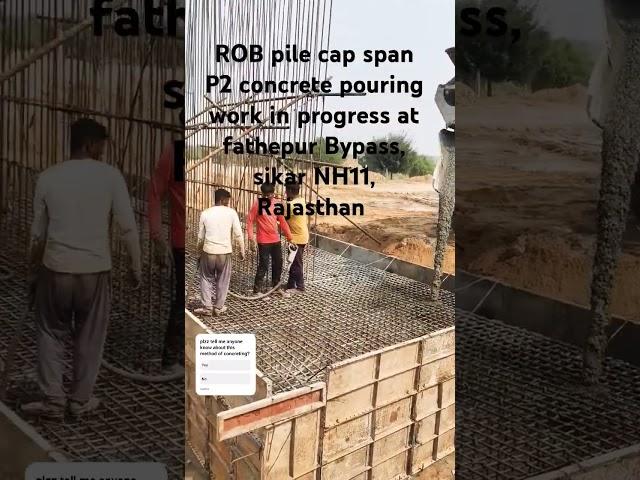 Pile cap concrete Method