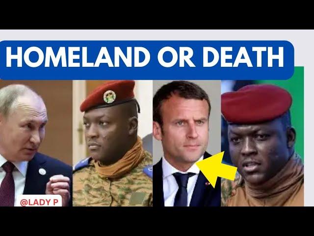 IBRAHIM TRAORE MEET WITH PUTIN.  MADE IT CLEAR AGAIN HOME LAND OR D£ATH.