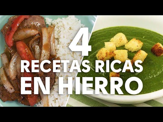 4 recetas ricas en hierro para combatir la anemia (recetas caseras) | BUENAZO!