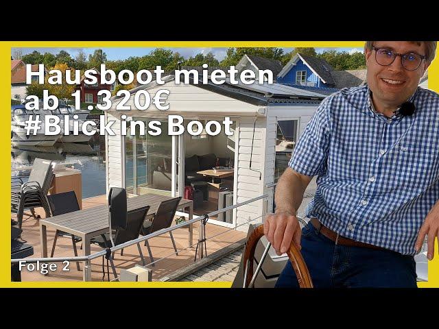 Hausboot mieten ab 1.320 € – Blick ins Boot: Folge 2 / Hausboot Rheinsberg