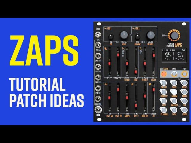 Winter Plankton Zaps drum and percussion module. Full tutorial and patch examples