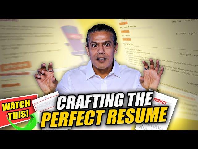 Crafting the Perfect Resume  | Sidd Ahmed