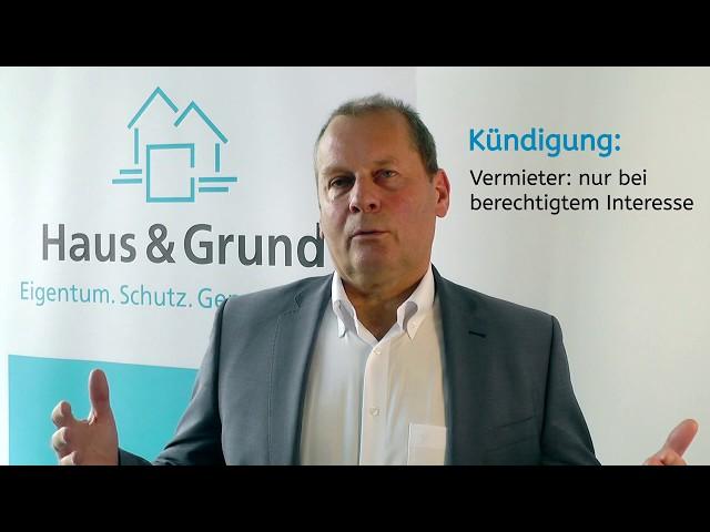 Die richtige Kündigung eines Mietverhältnisses | Haus & Grund TV mit Rechtsanwalt Christoph Schöll