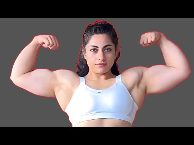 Look at My Impressive Biceps | German Bodybuilder Marie Missfeldt Stuns | fbb muscles