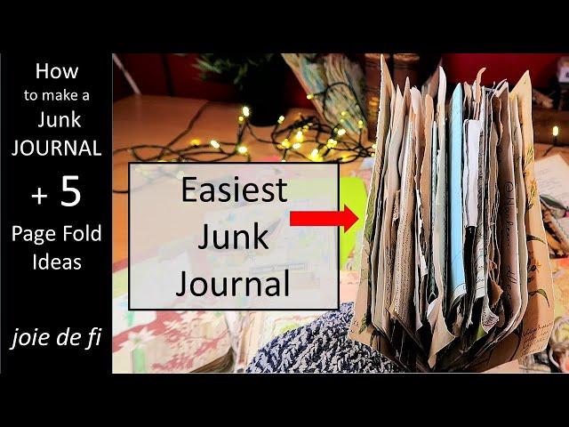 HOW to MAKE a JUNK JOURNAL ⭐ Best Tips And Tricks For Folding Pages