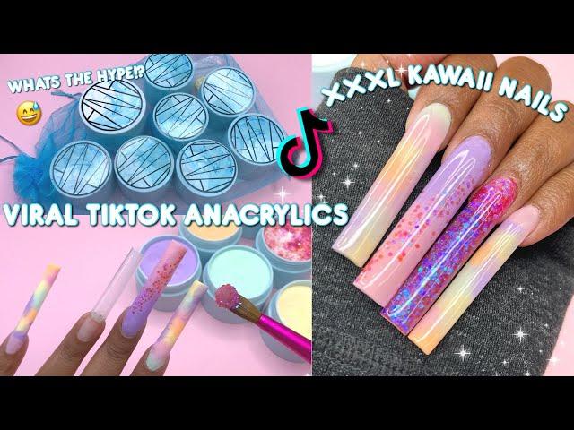 Trying Viral TikTok Acrylics Anacrylics! | Are They Really Beginner Friendly? HONEST REVIEW