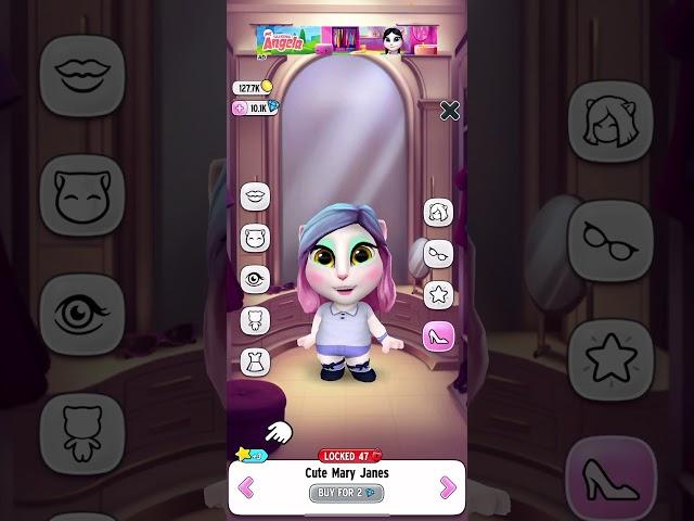 Angela's New Pastel Outfit & Hair  | Fashion Goals My Talking Angela #talkingangela #myangela