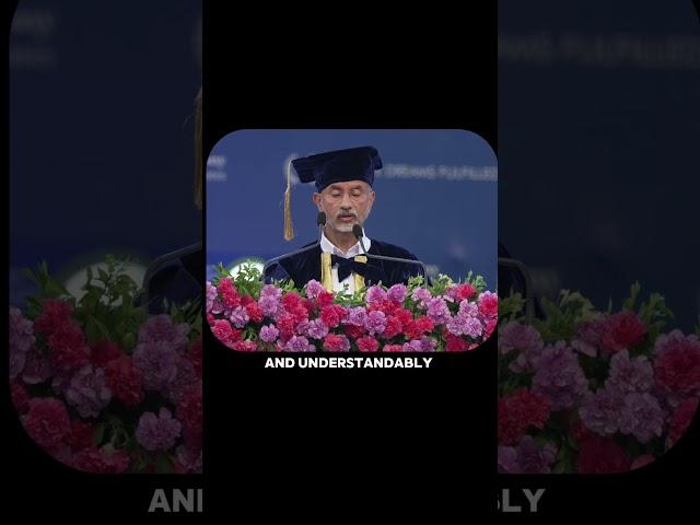 Its about building roots, not just branches.  #sjaishankar #paruluniversity