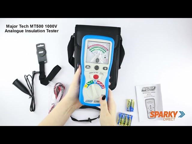 Major Tech MT500 | 1000V Analogue Insulation Tester