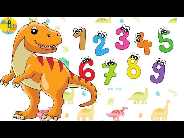 Dinosaur Number Song | Nursery rhymes and Kids songs | SooLoo Kids