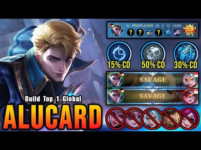 2x SAVAGE!! Alucard Best Build and Emblem 100% IMMORTAL!! - Build Top 1 Global Alucard ~ MLBB