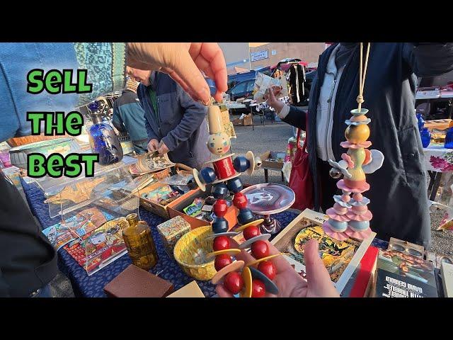 Selling Our Best Finds at the Flea Market