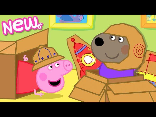 Peppa Pig Tales  Box Fort Maze Challenge!  BRAND NEW Peppa Pig Episodes