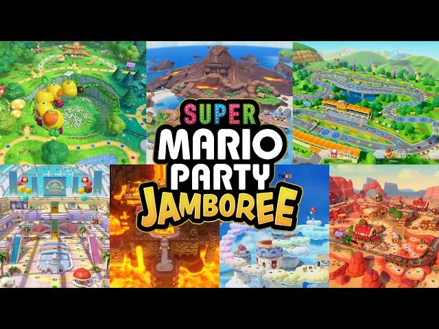 Super Mario Party Jamboree - ALL BOARDS!! *BRO VS SIS!* (Mario Party Rules)