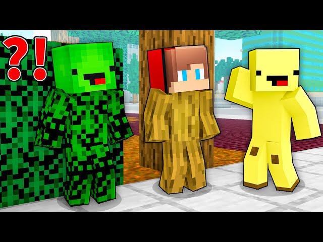 JJ and Mikey vs Banana Kid - Hide and Seek Challenge - Maizen Minecraft Animation