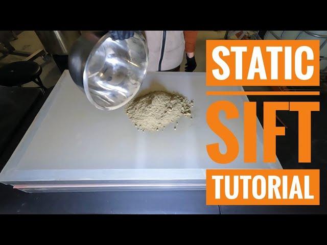 Static Sift Tutorial - Tribolelectrostatic Separation of Trichome Heads