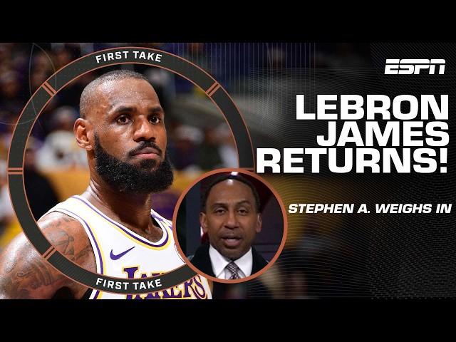 Stephen A. INSISTS LeBron James has EARNED the right to take time off ️ | First Take