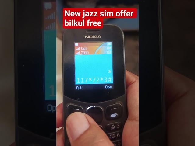 JAZZ KI NEW SIM OFFER BILKUL FREE $#viralvideo #smartphone #tiktok #pakistani #real 