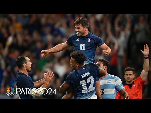 France jump all over Argentina in Olympic rugby quarterfinal | Paris Olympics | NBC Sports