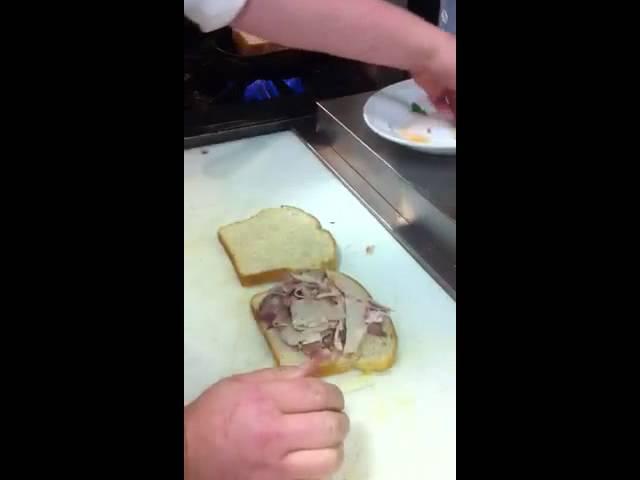 New lunch menu sandwiches