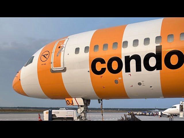 Flug nach Palma de Mallorca Start über die Startbahn West 18  | Condor B757 (D-ABOJ) DE1504