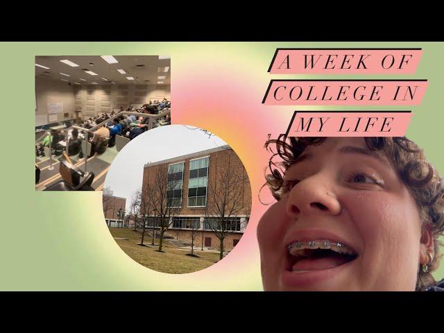 A WEEK OF COLLEGE IN MY LIFE ! - Wright state university  - Freshman 2nd semester 