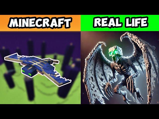 MINECRAFT MOBS VS REAL LIFE #4 | Super Realistic 4k