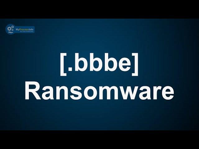 Bbbe ransomware (.bbbe) virus. [Is ransomware decryption possible?]