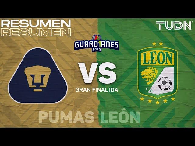 Resumen y goles | Pumas vs León | Final Ida - Guard1anes 2020 Liga Mx | TUDN