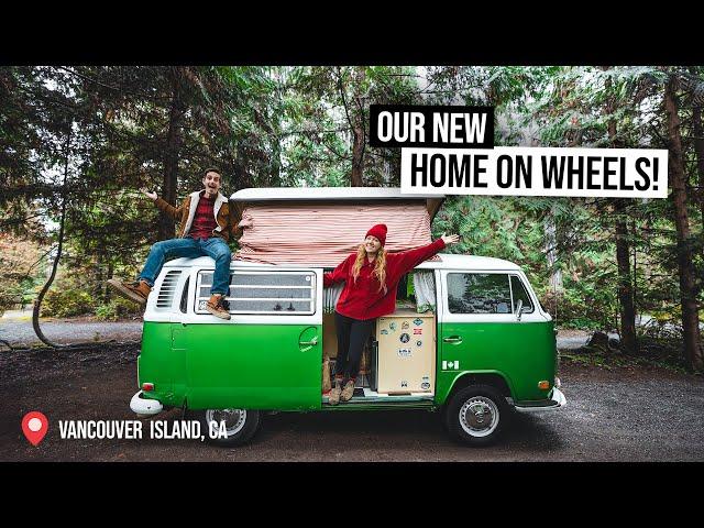 We Traded Our RV For a 1972 Vintage VW CAMPER VAN!  Full Tour + Exploring Vancouver Island, CA