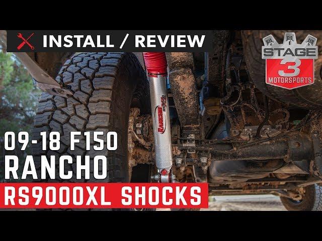 2009-2018 F150 4WD Rancho Rear RS9000XL Shock Install and Review