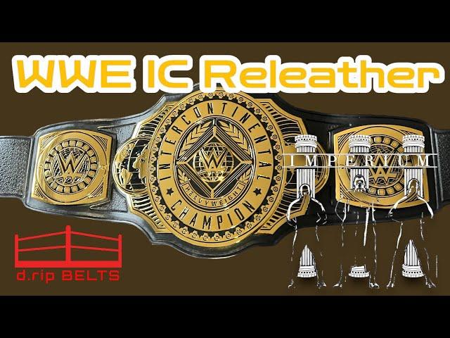 WWE Intercontinental Replica Wrestling Championship Releathered Belt by dripbelts!!!