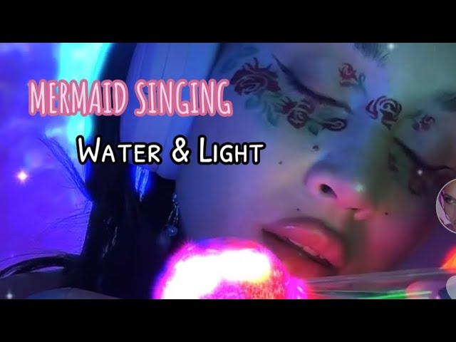 ASMR| NO TALKING Mermaid singing water trickles and colorful moonlight globe ‍️🫧