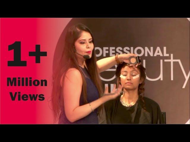 Demo Performance on Make-up by Team Make-Up Studio by Avleen Bansal at PB Delhi 2017