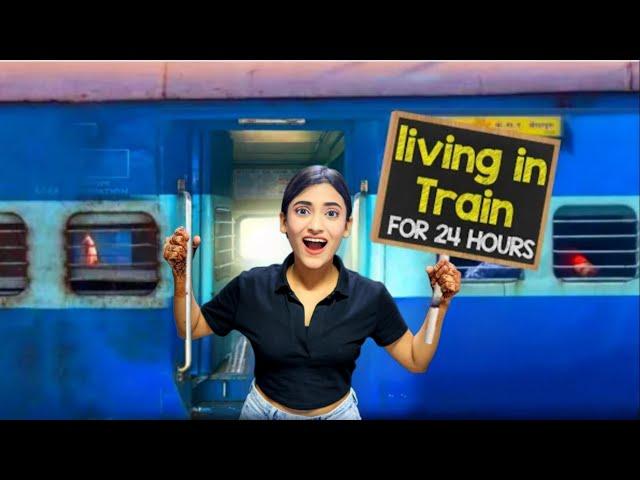 Living In TRAIN For 24 Hours  * Haunted Train * | SAMREEN ALI