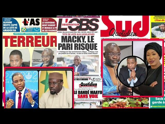 Revue De Presse ! Abdou Khadre SECK Du Mercredi 02 Octobre 2024 - BAOL INFO TV OFFICIEL