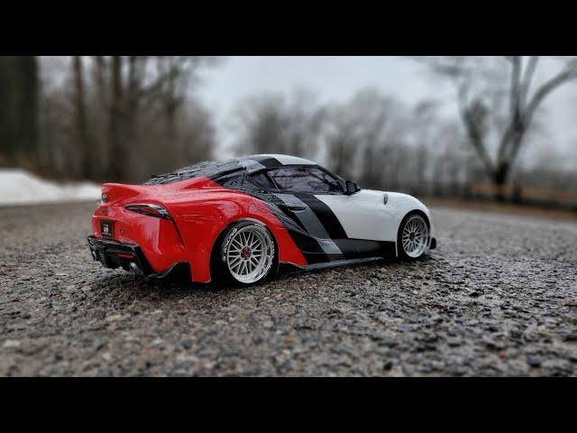 HOW TO Paint An RC Body - Beginners FULL TUTORIAL - Tips & Tricks - Clear Lexan - Tamiya GR SUPRA