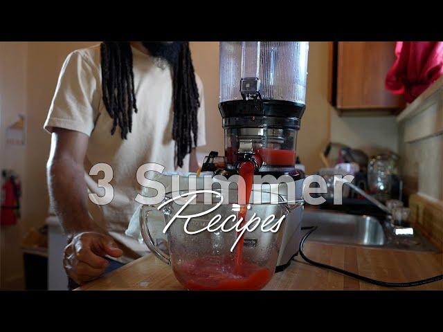 ️ 3 Hydrating Summer Juice Recipes by @BrandonAhmaud | Kuvings AUTO10 Hands-Free Slow Juicer