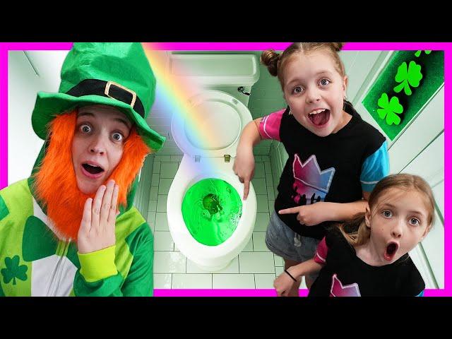 We CAUGHT A LEPRECHAUN! Is it one of Us? St. Patrick's Day Family Challenges with Kin Tin and RoRo