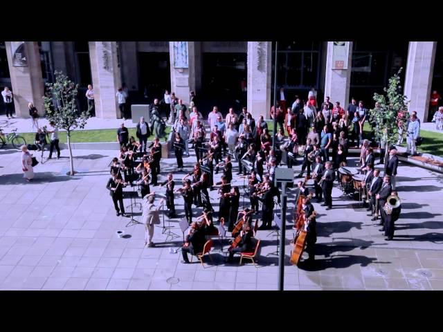 Huge symphonic & choir flashmob - Budapest, Hungary - Bánk Bán's Aria, My homeland, my homeland