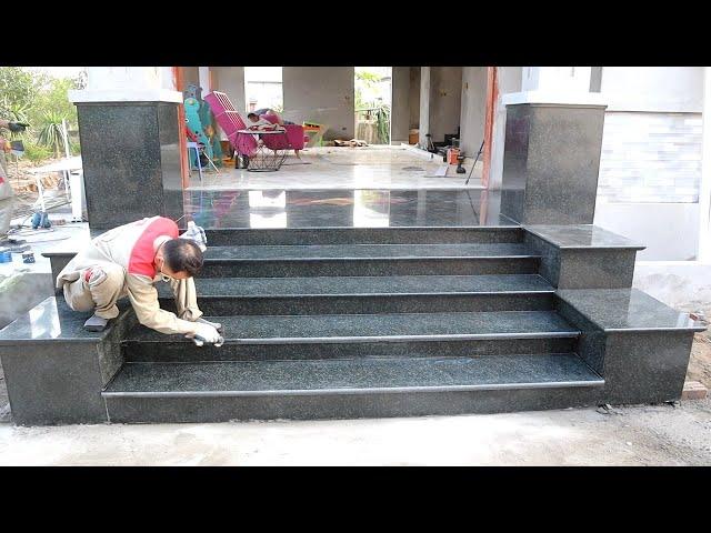 Step by Step Construction Techniques To Create Beautiful & Precise Granite Steps