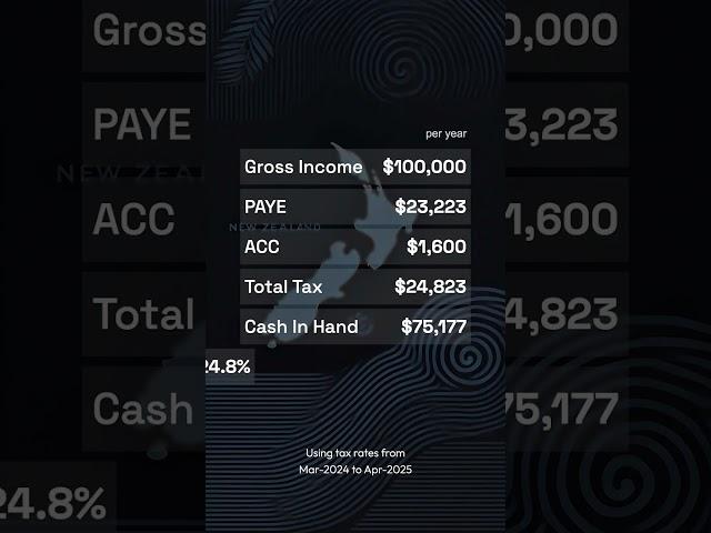 Tax on $100000 in NZ 2024