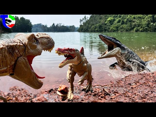 T-REX VS SPINOSAURUS VS MOSASAURUS Movie for Families| Jurassic World| TCF CREATOR