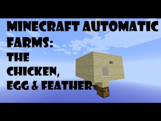 Minecraft Automatic Farms: Eggs, Chicken & Feathers